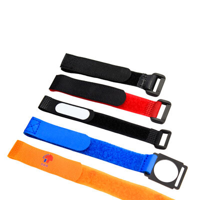 Colorful cable ties with reusable and releasable buckles for organizing and tidying data cables and wires