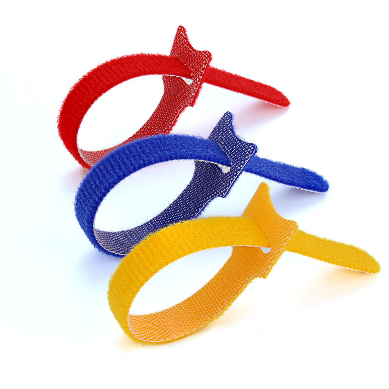 Back-to-back Velcro cable ties, wire and data cable straps, cable organizers, self-adhesive straps, nylon plant binding straps