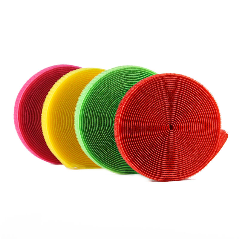 Customizable color and size strong self-adhesive hook-and-loop fasteners, quick and easy to use, elastic and environmentally friendly hook-and-loop fasteners with hooks and loops in one piece